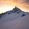 Dawn in the Vallee Blanche